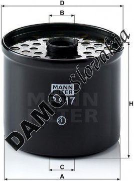 Palivový filter MANN FILTER P 917 x