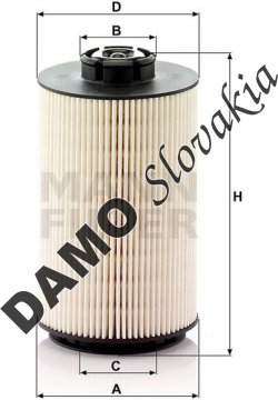 Palivový filter MANN FILTER PU 1058/1 x