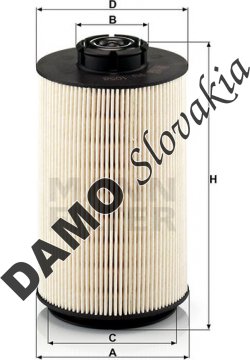 Palivový filter MANN FILTER PU 1058 x