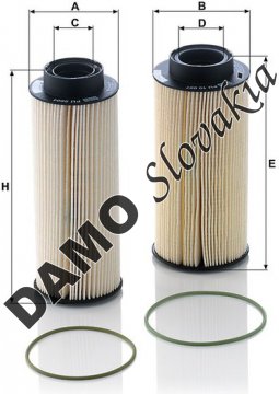 Palivový filter MANN FILTER PU 10 003-2 x