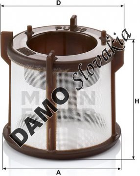 Palivový filter MANN FILTER PU 50 x