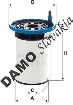 Palivový filter MANN FILTER PU 7005