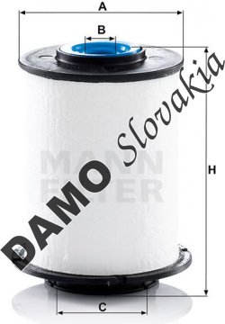 Palivový filter MANN FILTER PU 7012 z