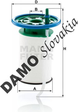 Palivový filter MANN FILTER PU 7015