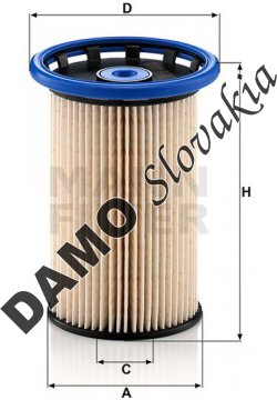 Palivový filter MANN FILTER PU 8007