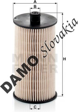 Palivový filter MANN FILTER PU 816 x