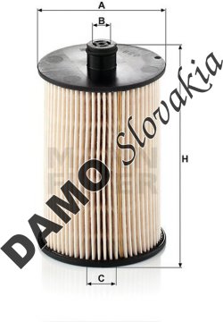 Palivový filter MANN FILTER PU 820 x