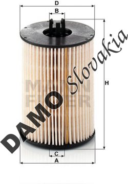 Palivový filter MANN FILTER PU 821 x-2