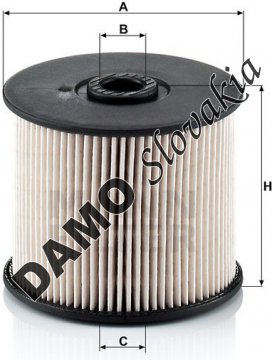 Palivový filter MANN FILTER PU 830 x