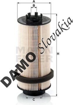 Palivový filter MANN FILTER PU 999/2 x