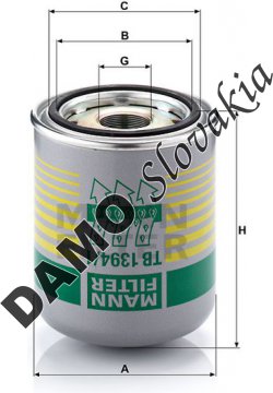 Vysúšač vzduchu MANN FILTER TB 1394/1 x
