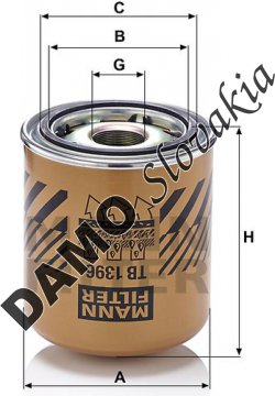 Vysúšač vzduchu MANN FILTER TB 1396 x