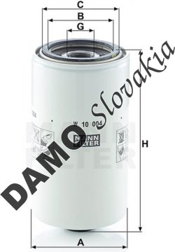 Olejový filter MANN FILTER W 10 004