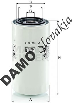 Filter odvzdušňovania MANN FILTER W 10 010