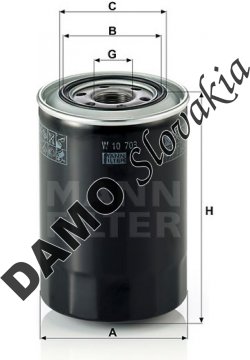 Olejový filter MANN FILTER W 10 703
