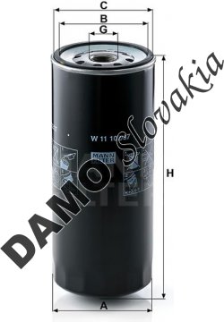 Olejový filter MANN FILTER W 11 102/37