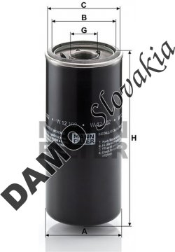 Olejový filter MANN FILTER W 12 102