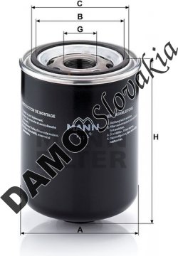 Olejový filter MANN FILTER W 1374/5