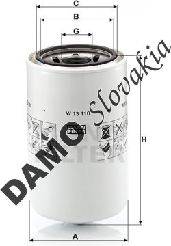 Olejový filter MANN FILTER W 13 110