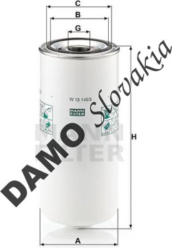 Olejový filter MANN FILTER W 13 145/3