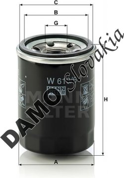 Olejový filter MANN FILTER W 610/6