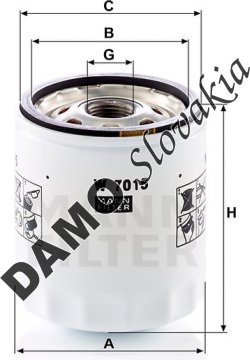 Olejový filter MANN FILTER W 7015