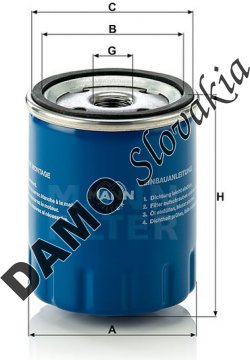 Olejový filter MANN FILTER W 712/15