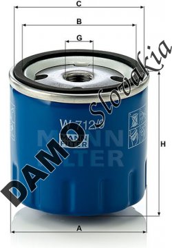 Olejový filter MANN FILTER W 712/9