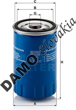 Olejový filter MANN FILTER W 719/11