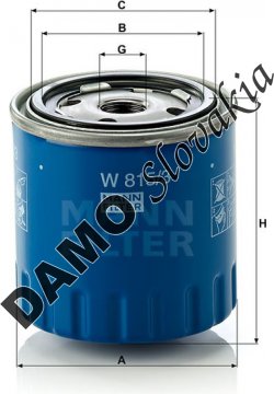 Olejový filter MANN FILTER W 815/3