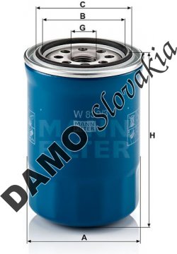 Olejový filter MANN FILTER W 830/3
