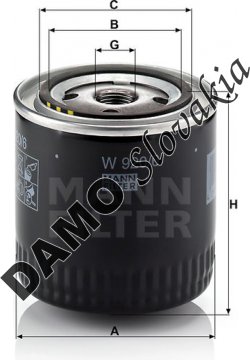 Olejový filter MANN FILTER W 920/6