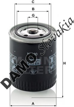 Olejový filter MANN FILTER W 930