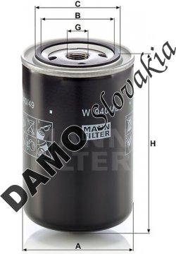 Olejový filter MANN FILTER W 940/49