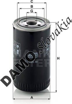 Olejový filter MANN FILTER W 950/18