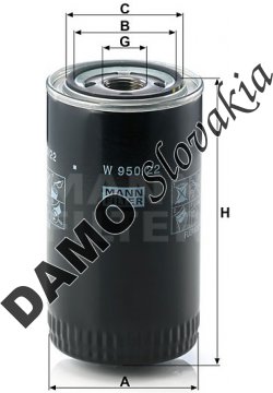 Olejový filter MANN FILTER W 950/22