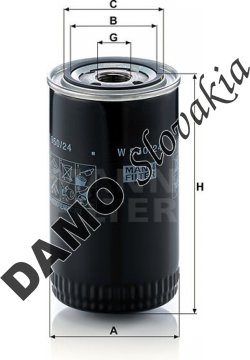 Olejový filter MANN FILTER W 950/24