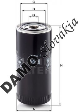 Olejový filter MANN FILTER W 962/14