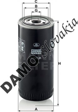 Olejový filter MANN FILTER W 962/27