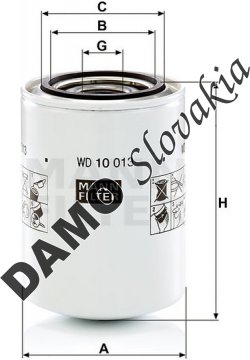 Filter hydrauliky MANN FILTER WD 10 013
