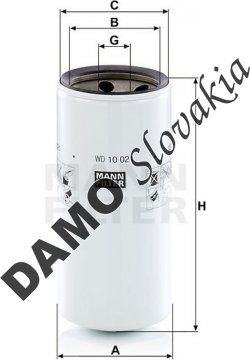 Filter hydrauliky MANN FILTER WD 10 021