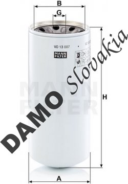 Filter hydrauliky MANN FILTER WD 13 007 x
