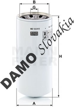Filter hydrauliky MANN FILTER WD 13 010-2 x