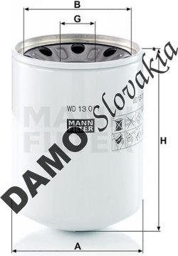 Filter hydrauliky MANN FILTER WD 13 011 x