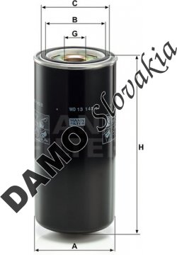 Filter hydrauliky MANN FILTER WD 13 145/8