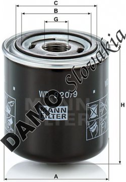Olejový filter MANN FILTER WD 920/9