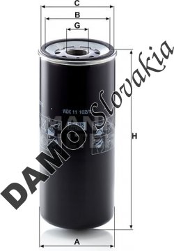Palivový filter MANN FILTER WDK 11 102/13