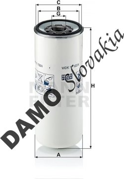Palivový filter MANN FILTER WDK 11 102/4