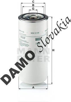 Palivový filter MANN FILTER WDK 13 145