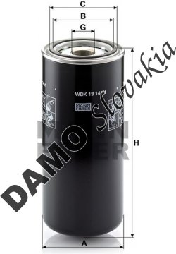 Palivový filter MANN FILTER WDK 13 145/1
